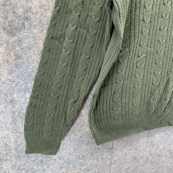 Eddie Bauer Sweater Men's Extra Large Tall Adult Green Long Sleeve Outdoors - Picture 5 of 15